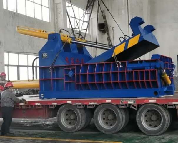 大型廢鋼打包機，廢鋼壓塊機